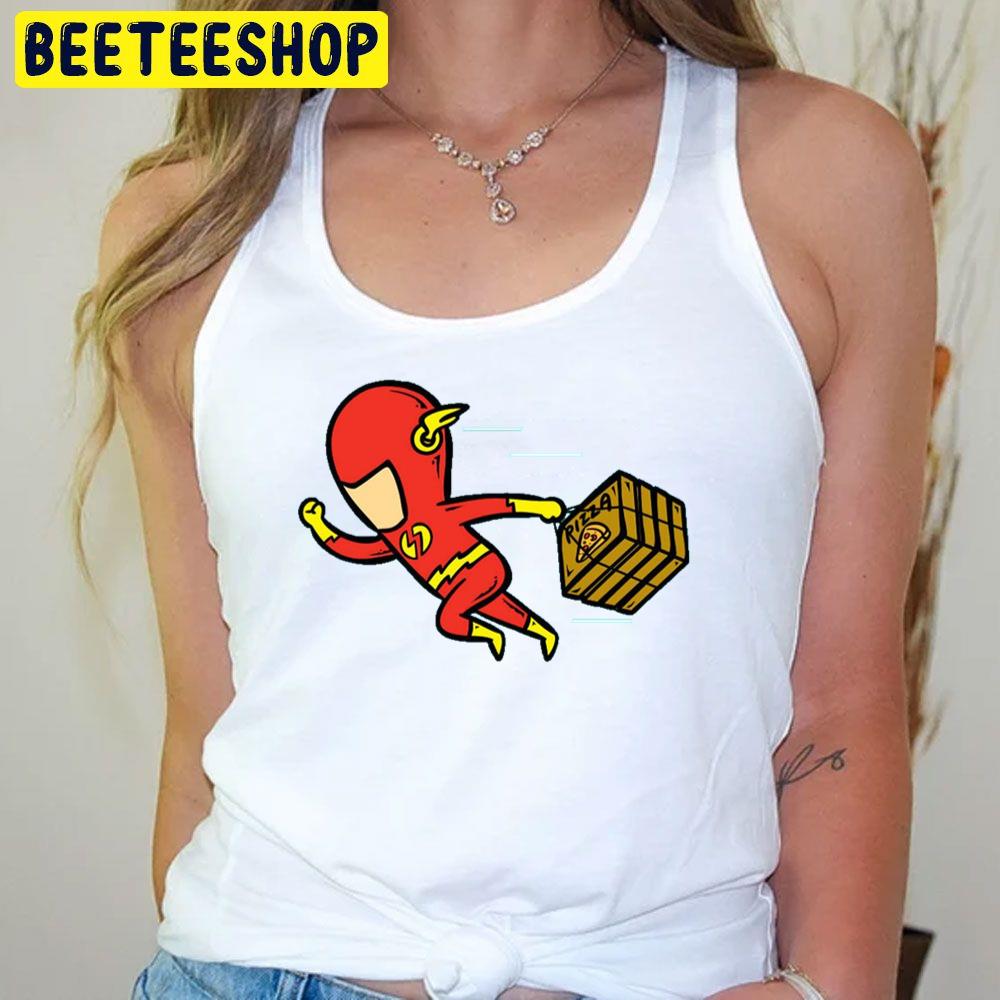 The Flash With Pizza Trending Unisex T-Shirt The Flash With Pizza Trending Unisex T-Shirt