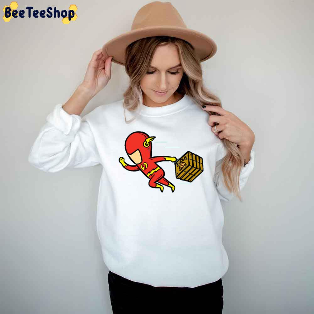 The Flash With Pizza Trending Unisex T-Shirt The Flash With Pizza Trending Unisex T-Shirt