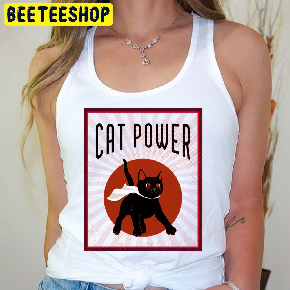 Vintage Art Animal Cat Power Trending Unisex T-Shirt Vintage Art Animal Cat Power Trending Unisex T-Shirt