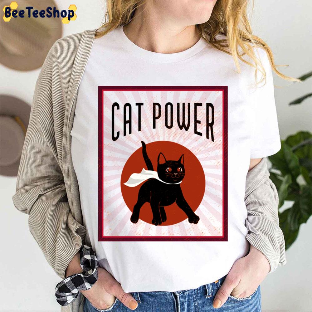 Vintage Art Animal Cat Power Trending Unisex T-Shirt Vintage Art Animal Cat Power Trending Unisex T-Shirt
