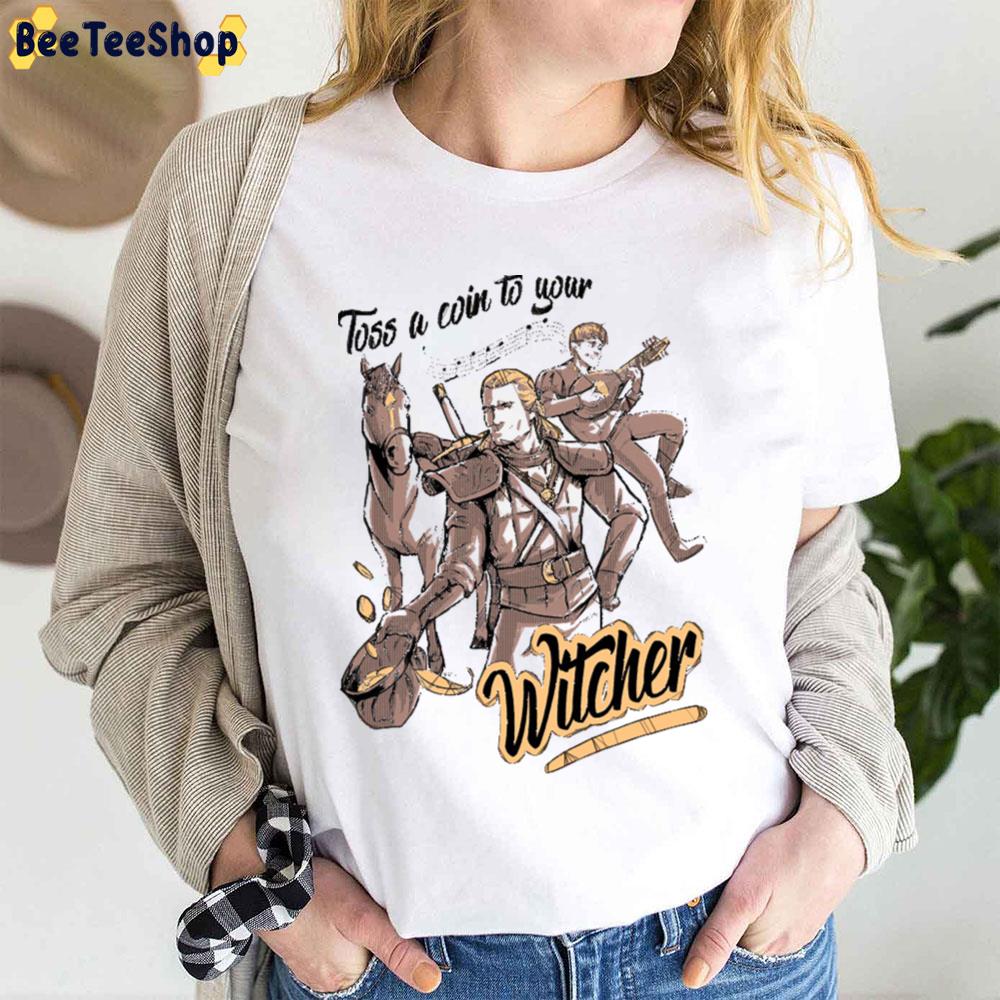 Vintage Art Toss A Win To Your The Witcher Trending Unisex T-Shirt Vintage Art Toss A Win To Your The Witcher Trending Unisex T-Shirt