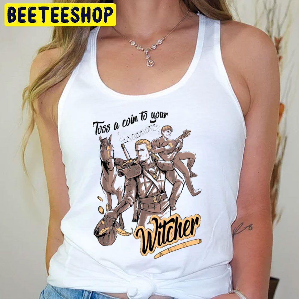 Vintage Art Toss A Win To Your The Witcher Trending Unisex T-Shirt Vintage Art Toss A Win To Your The Witcher Trending Unisex T-Shirt