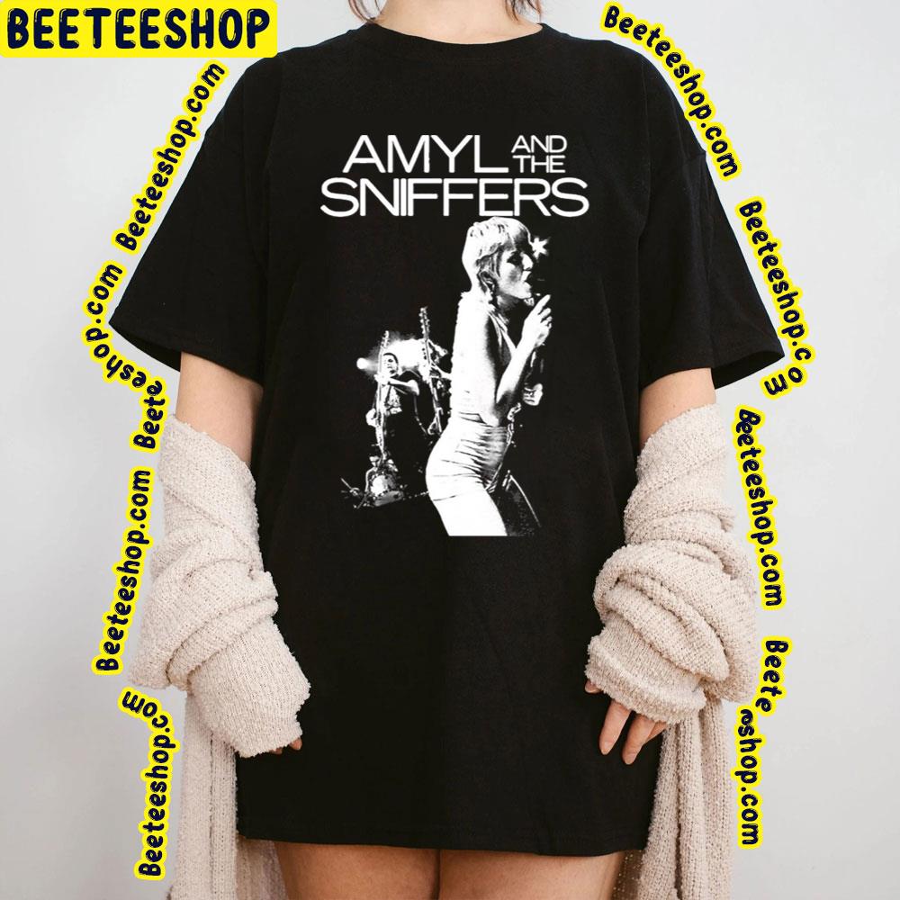 White Art Amyl And The Sniffers Trending Unisex T-Shirt White Art Amyl And The Sniffers Trending Unisex T-Shirt