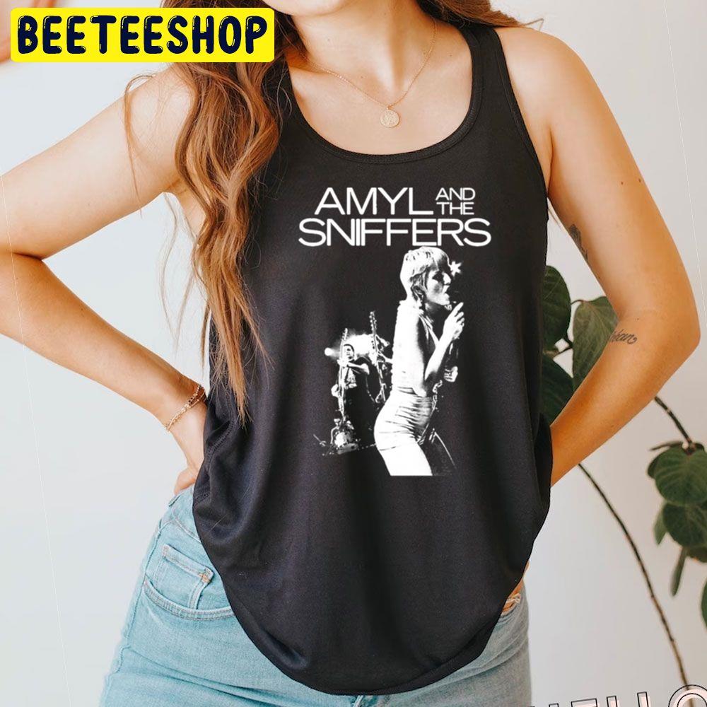 White Art Amyl And The Sniffers Trending Unisex T-Shirt White Art Amyl And The Sniffers Trending Unisex T-Shirt