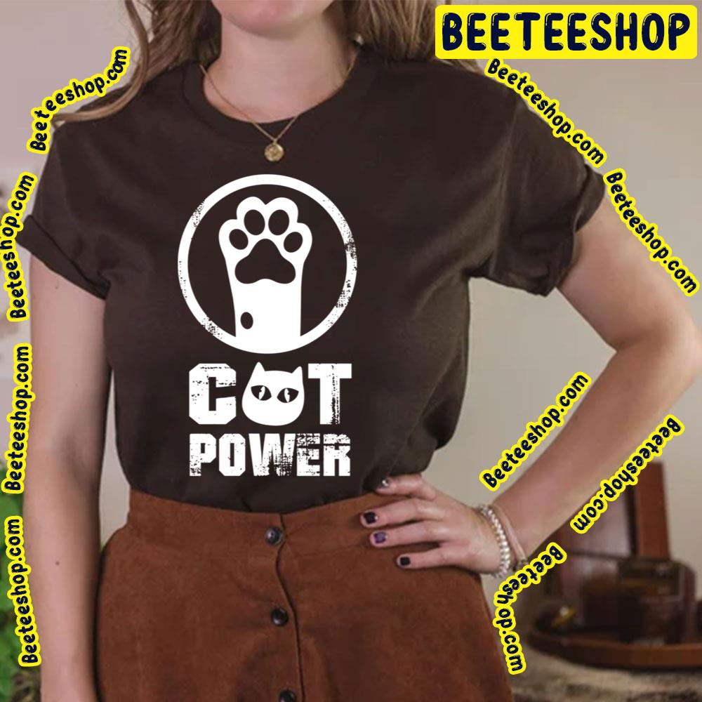 White Art Cat Power Trending Unisex T-Shirt White Art Cat Power Trending Unisex T-Shirt
