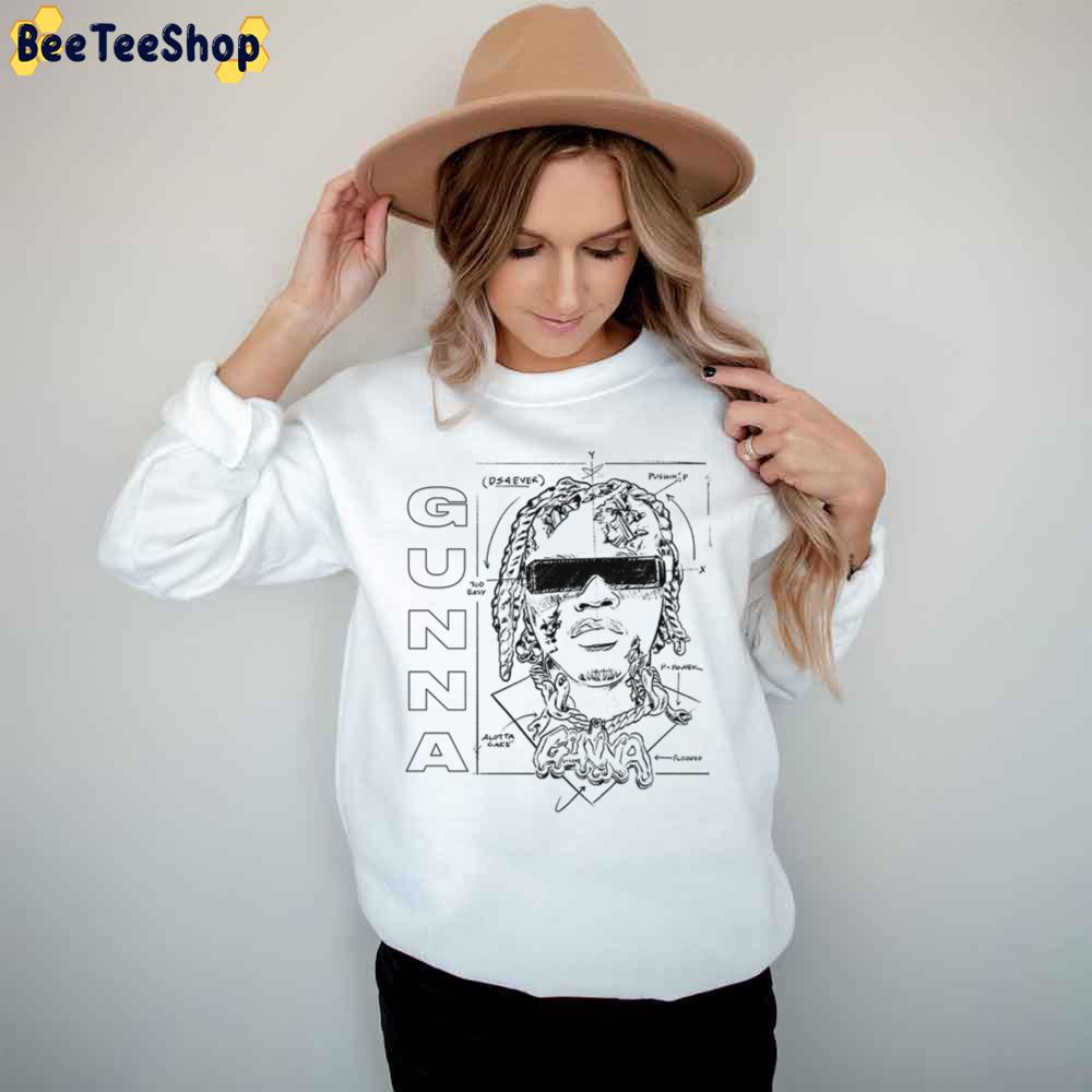 White Art The Face Gunna Trending Unisex T-Shirt White Art The Face Gunna Trending Unisex T-Shirt