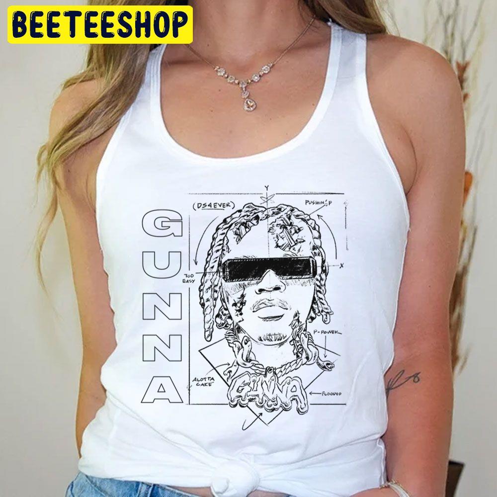 White Art The Face Gunna Trending Unisex T-Shirt White Art The Face Gunna Trending Unisex T-Shirt