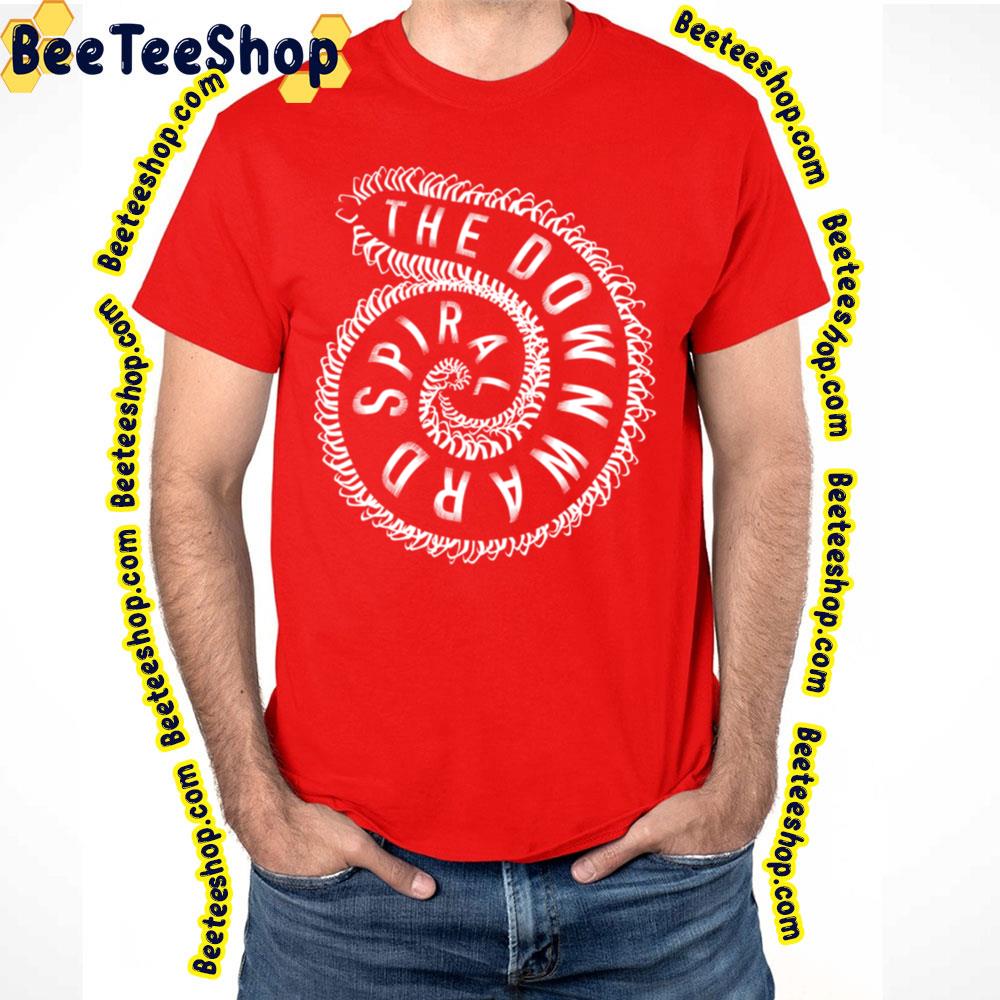 White The Downward Spiral Trending Unisex T-Shirt White The Downward Spiral Trending Unisex T-Shirt