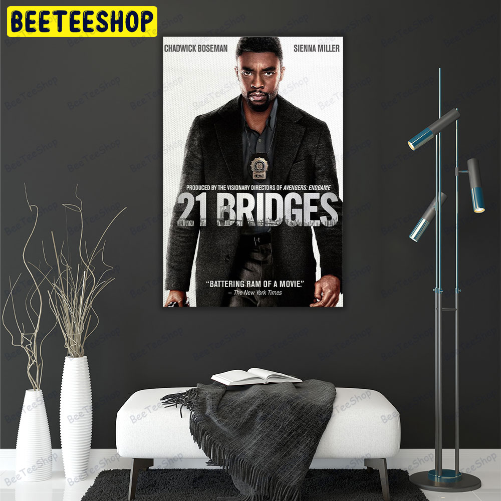 21 Bridges Chadwick Boseman Sienna Miller Movie Portrait Canvas 21 Bridges Chadwick Boseman Sienna Miller Movie Portrait Canvas