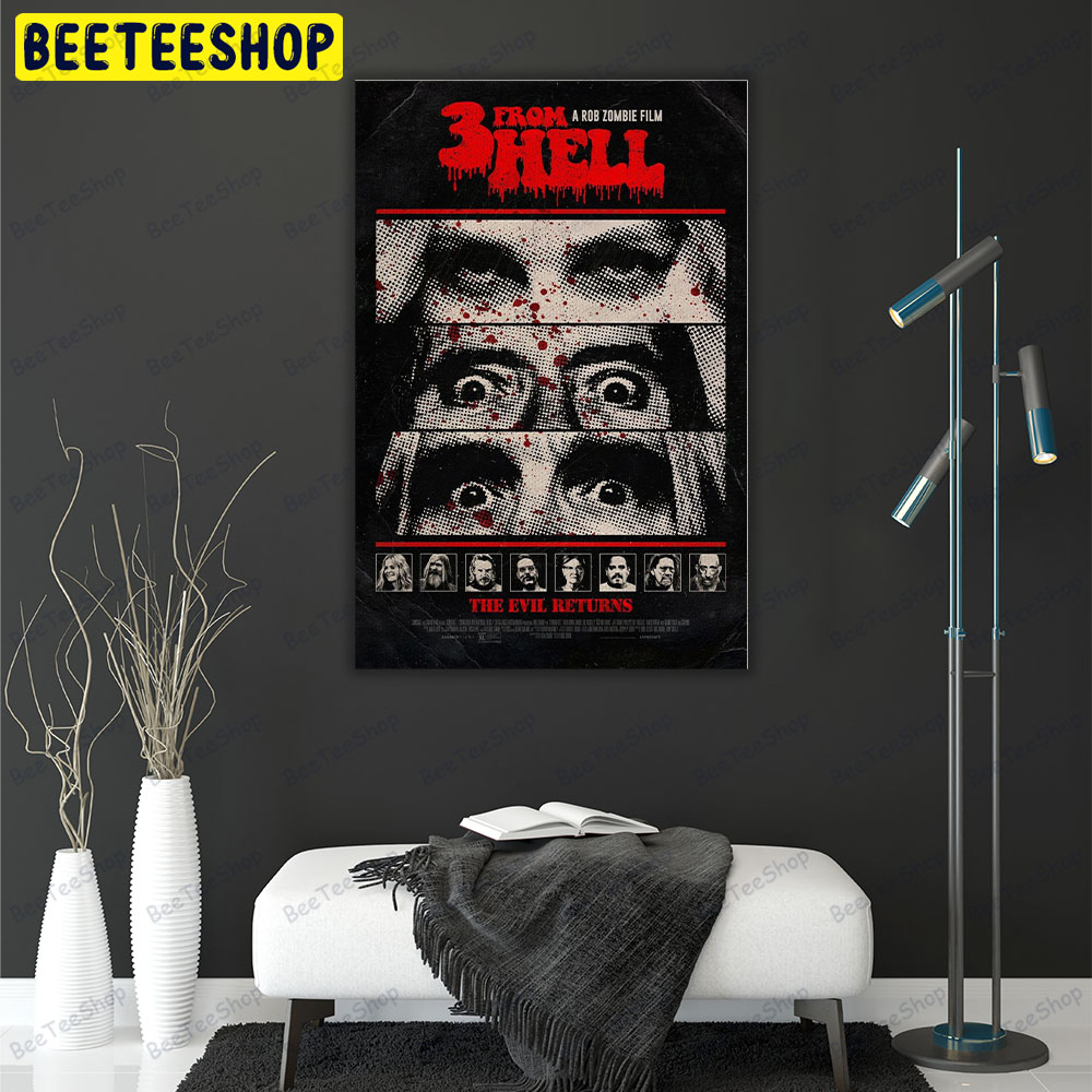 3 From Hell Rob Zombie Movie Portrait Canvas 3 From Hell Rob Zombie Movie Portrait Canvas