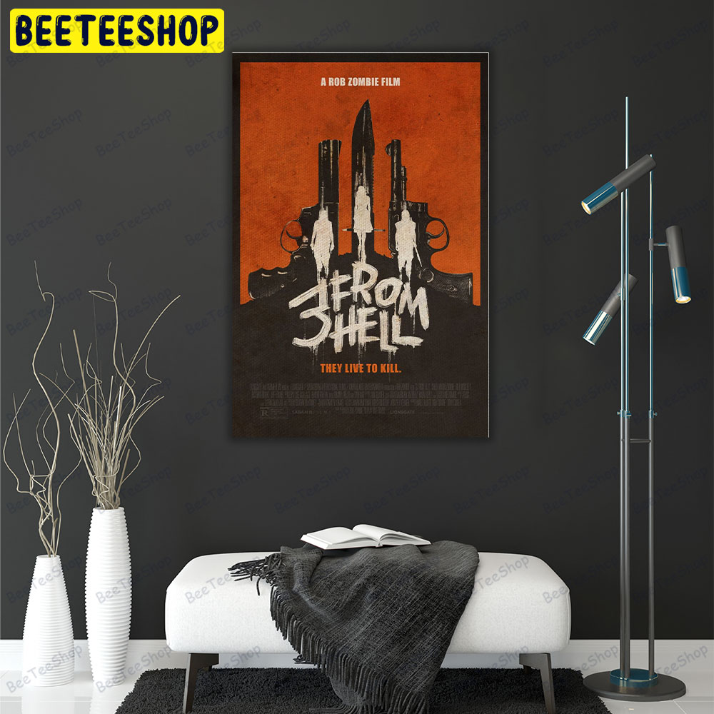 3 From Hell Rob Zombie Portrait Canvas 3 From Hell Rob Zombie Portrait Canvas