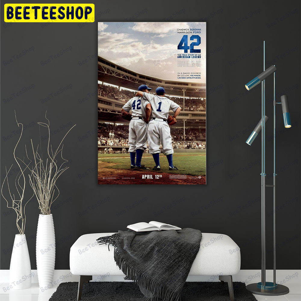 42 Chadwick Boseman Jackie Robinson Portrait Canvas 42 Chadwick Boseman Jackie Robinson Portrait Canvas