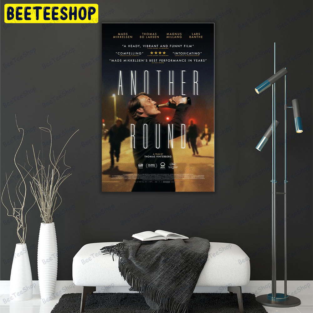 Another Round Mads Mikkelsen Thomas Bo Larsen Movie Portrait Canvas Another Round Mads Mikkelsen Thomas Bo Larsen Movie Portrait Canvas