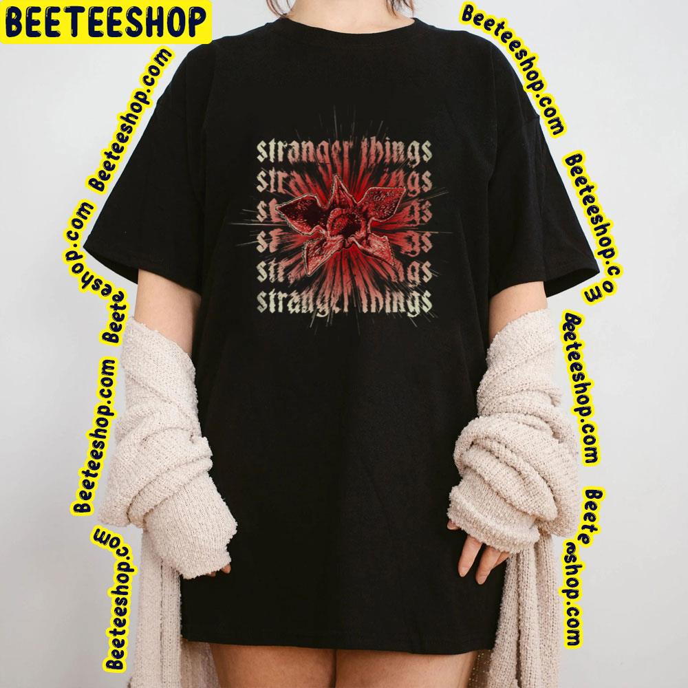 Art Stranger Things Demogorgon Stack Trending Unisex T-Shirt Art Stranger Things Demogorgon Stack Trending Unisex T-Shirt