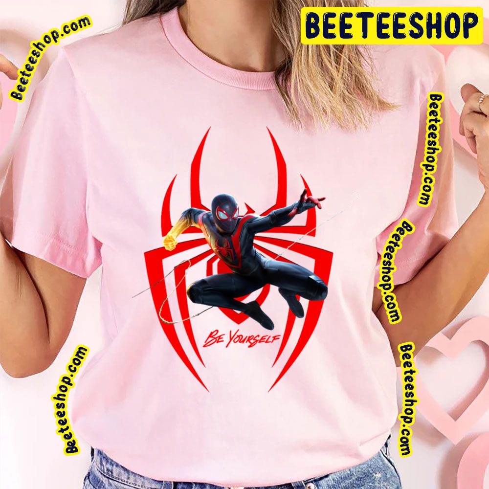 Be Yourself Miles Morales Spiderverse Movie Trending Unisex T-Shirt Be Yourself Miles Morales Spiderverse Movie Trending Unisex T-Shirt