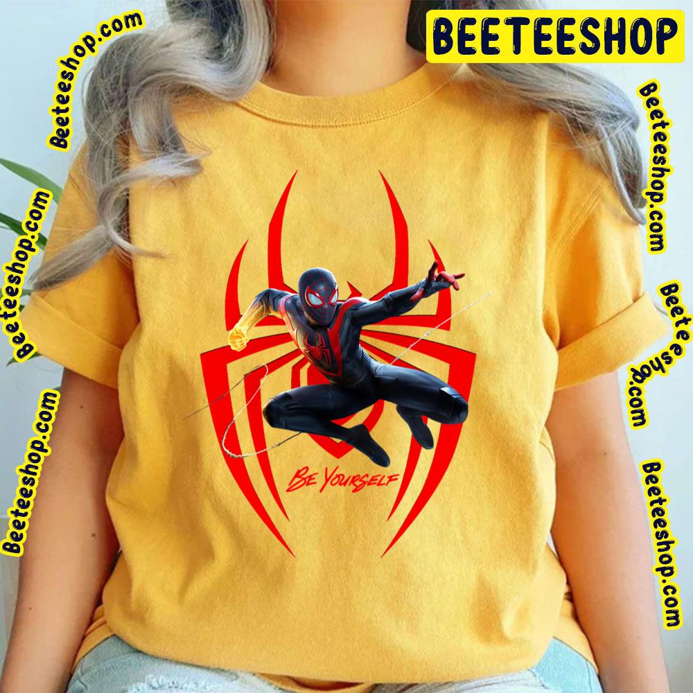Be Yourself Miles Morales Spiderverse Movie Trending Unisex T-Shirt Be Yourself Miles Morales Spiderverse Movie Trending Unisex T-Shirt