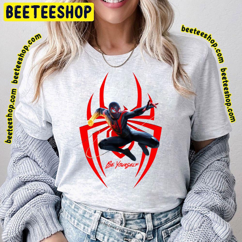 Be Yourself Miles Morales Spiderverse Movie Trending Unisex T-Shirt Be Yourself Miles Morales Spiderverse Movie Trending Unisex T-Shirt