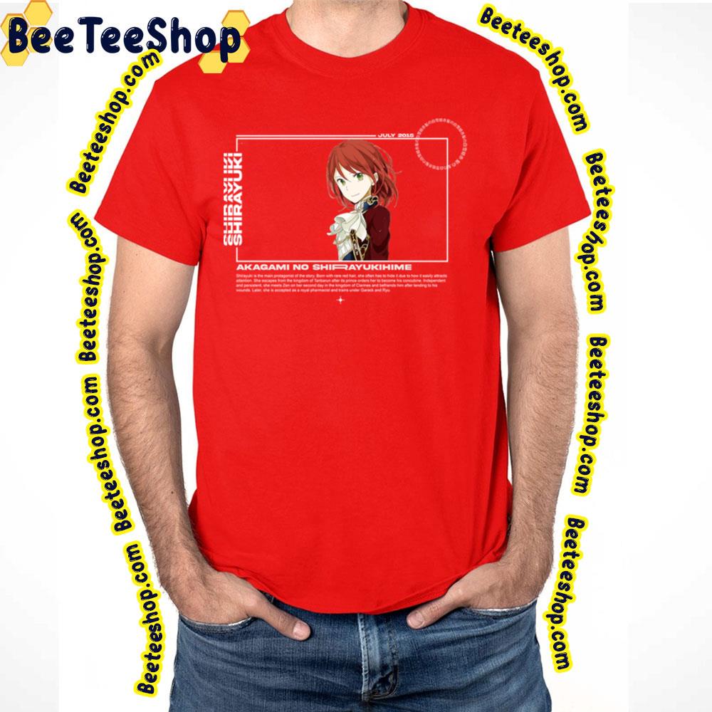 Beautiful Akagami no Shirayuki hime Trending Unisex T-Shirt Beautiful Akagami no Shirayuki hime Trending Unisex T-Shirt