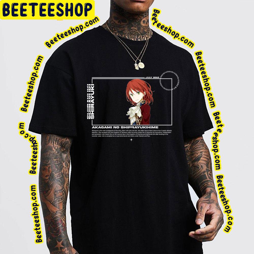 Beautiful Akagami no Shirayuki hime Trending Unisex T-Shirt Beautiful Akagami no Shirayuki hime Trending Unisex T-Shirt
