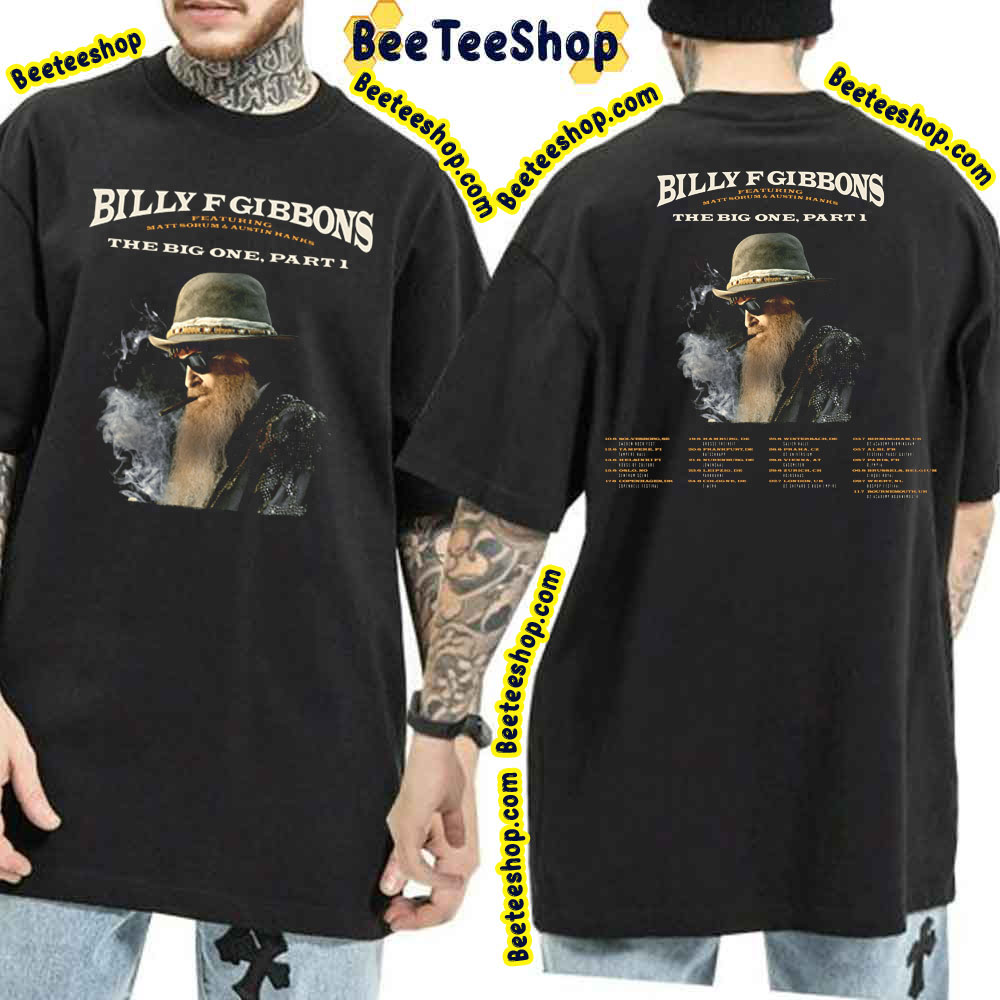 Billy Gibbons The Big One 2023 Double Sided Trending Unisex T-Shirt Billy Gibbons The Big One 2023 Double Sided Trending Unisex T-Shirt