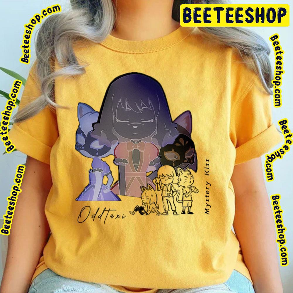 Black Art Mystery Kiss Odd Taxi Trending Unisex T-Shirt Black Art Mystery Kiss Odd Taxi Trending Unisex T-Shirt