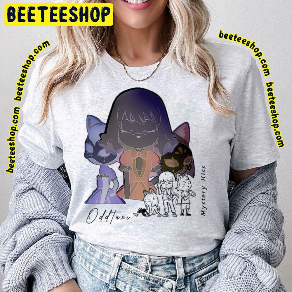 Black Art Mystery Kiss Odd Taxi Trending Unisex T-Shirt Black Art Mystery Kiss Odd Taxi Trending Unisex T-Shirt