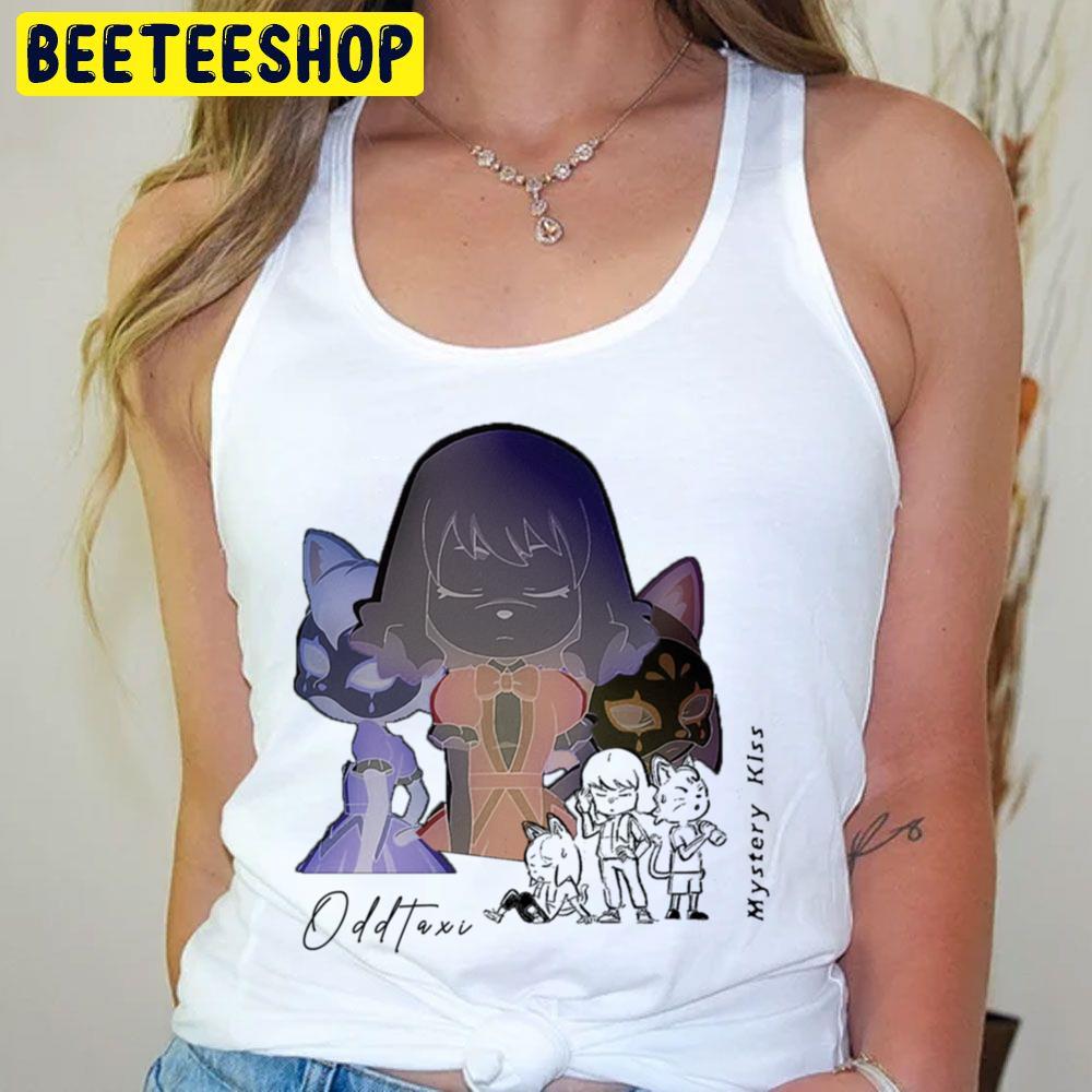 Black Art Mystery Kiss Odd Taxi Trending Unisex T-Shirt Black Art Mystery Kiss Odd Taxi Trending Unisex T-Shirt