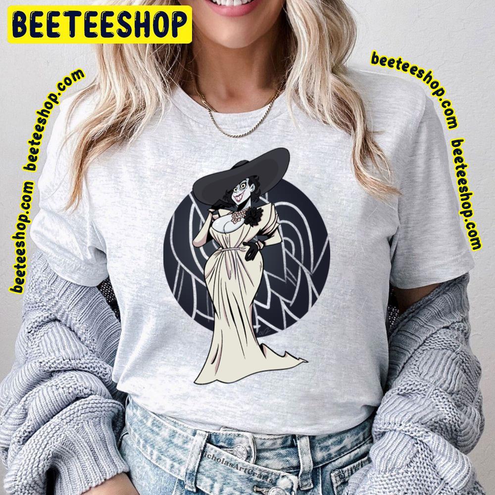 Black Circle Lady Dimitrescu Resident Evil Village Trending Unisex T-Shirt Black Circle Lady Dimitrescu Resident Evil Village Trending Unisex T-Shirt