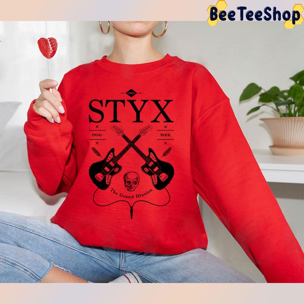 Black Guitar Styx Trending Unisex T-Shirt Black Guitar Styx Trending Unisex T-Shirt