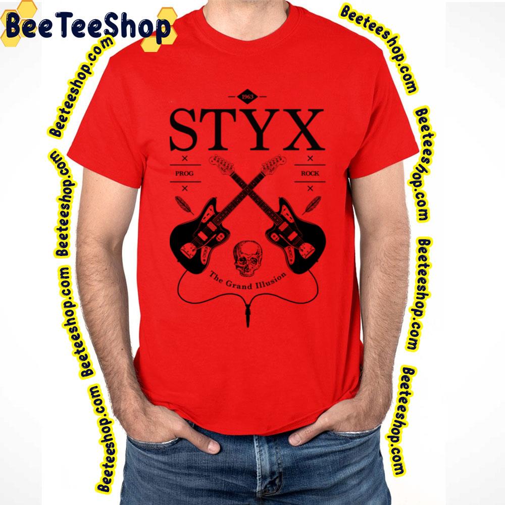 Black Guitar Styx Trending Unisex T-Shirt Black Guitar Styx Trending Unisex T-Shirt