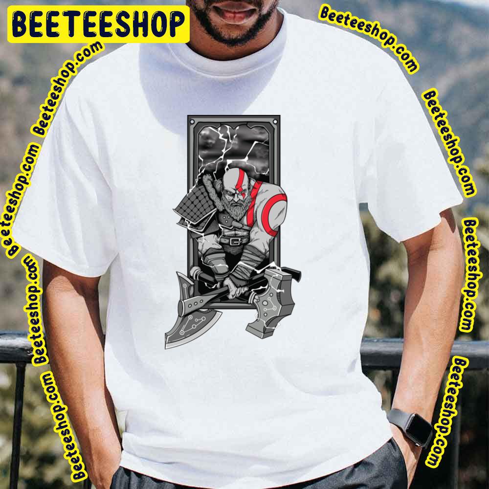 Black Kratos God Of War Ragnarok Game Trending Unisex T-Shirt Black Kratos God Of War Ragnarok Game Trending Unisex T-Shirt
