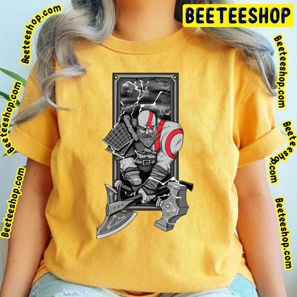 Black Kratos God Of War Ragnarok Game Trending Unisex T-Shirt Black Kratos God Of War Ragnarok Game Trending Unisex T-Shirt