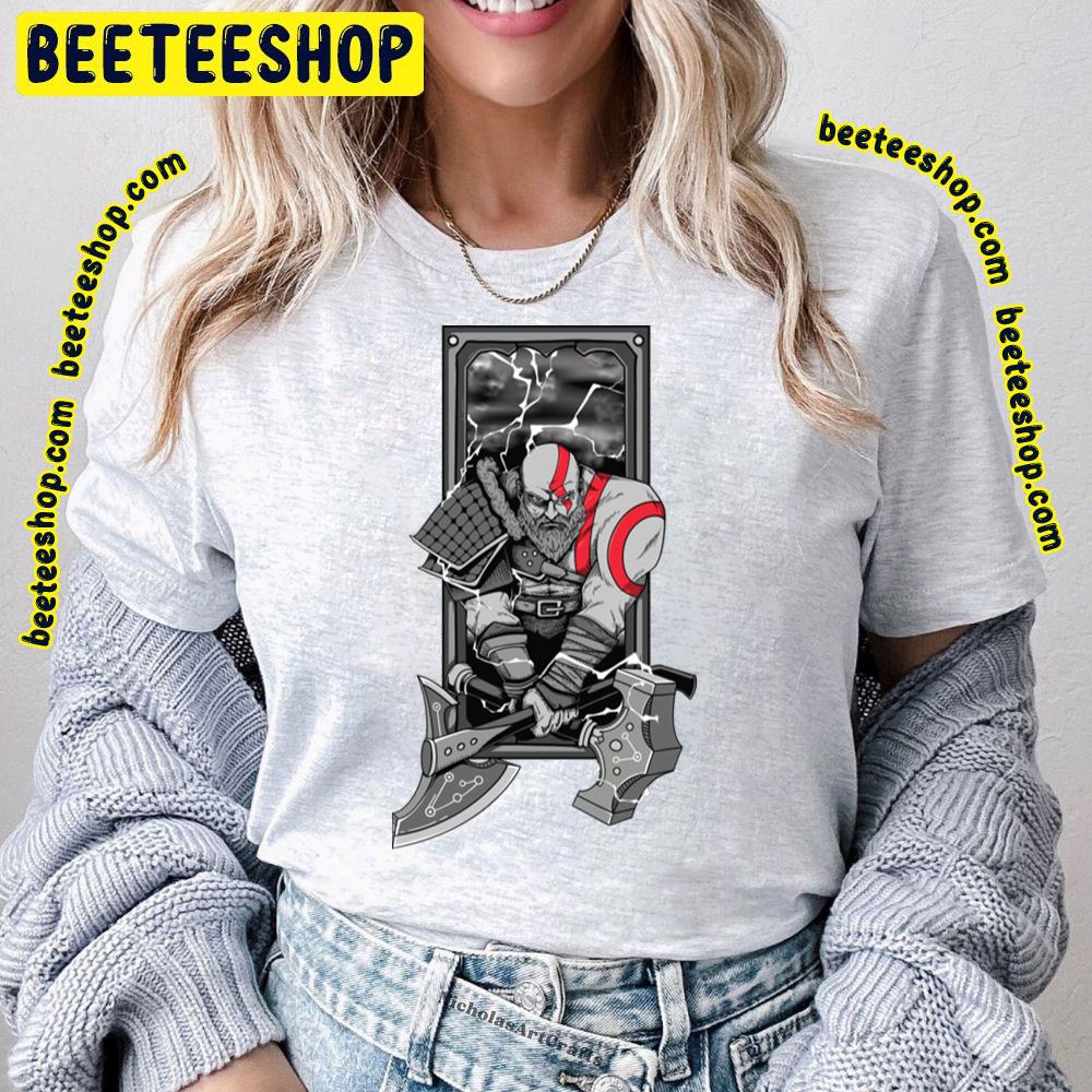 Black Kratos God Of War Ragnarok Game Trending Unisex T-Shirt Black Kratos God Of War Ragnarok Game Trending Unisex T-Shirt