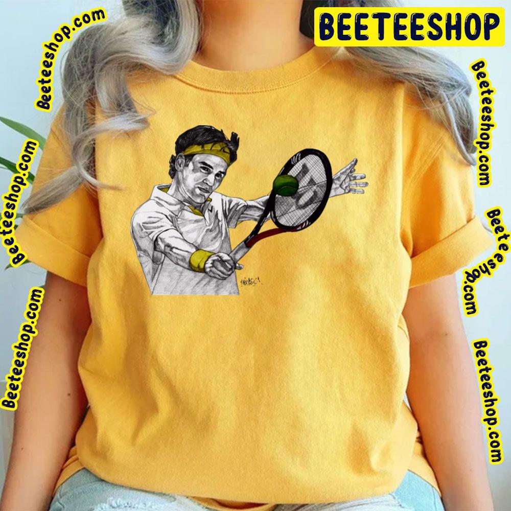 Black Outline Roger Federer Trending Unisex T-Shirt Black Outline Roger Federer Trending Unisex T-Shirt