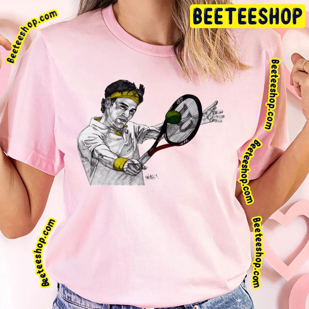 Black Outline Roger Federer Trending Unisex T-Shirt Black Outline Roger Federer Trending Unisex T-Shirt