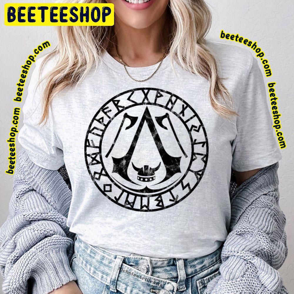 Black Runes Assassin's Creed Valhalla Trending Unisex T-Shirt Black Runes Assassin's Creed Valhalla Trending Unisex T-Shirt