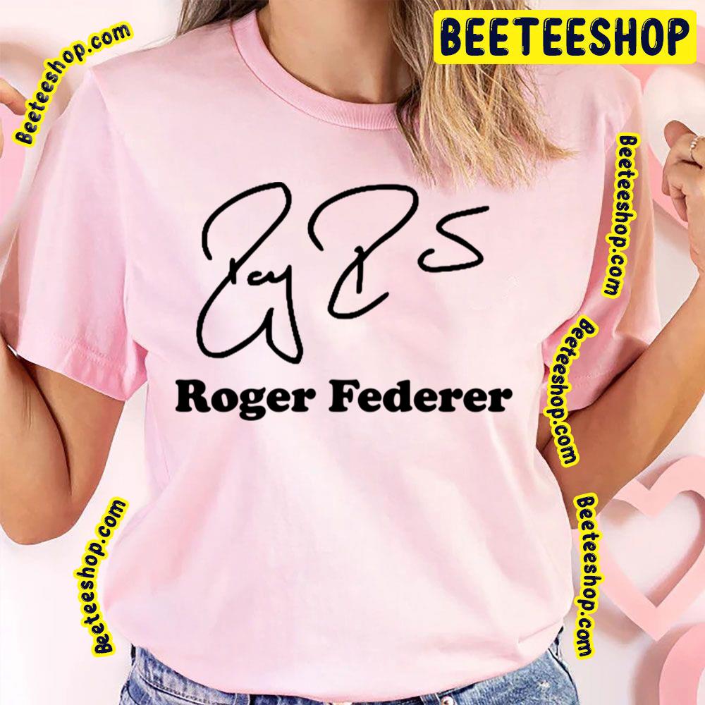 Black Signature Roger Federer Trending Unisex T-Shirt Black Signature Roger Federer Trending Unisex T-Shirt
