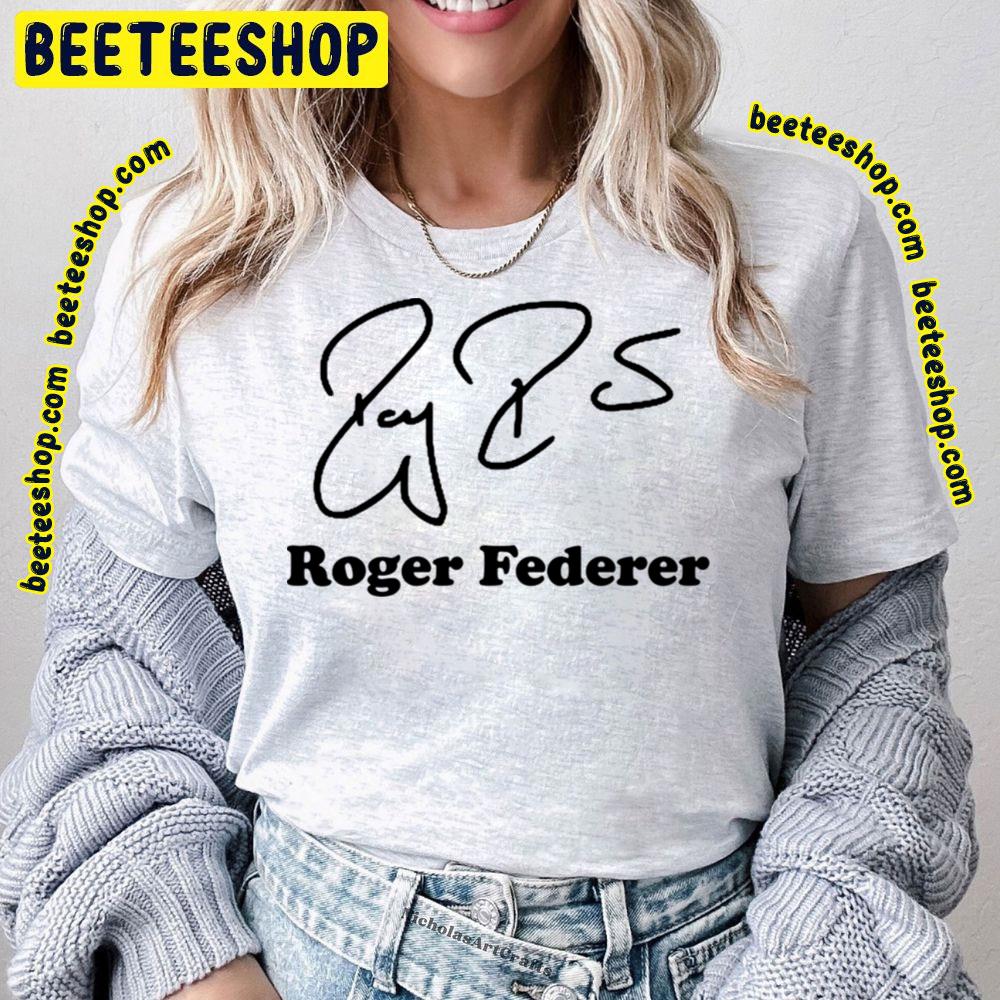 Black Signature Roger Federer Trending Unisex T-Shirt Black Signature Roger Federer Trending Unisex T-Shirt