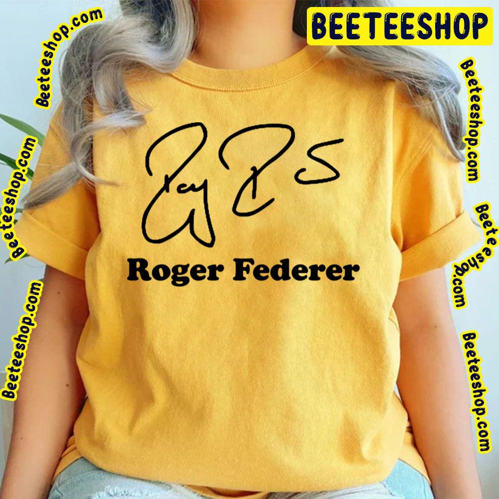 Black Signature Roger Federer Trending Unisex T-Shirt Black Signature Roger Federer Trending Unisex T-Shirt