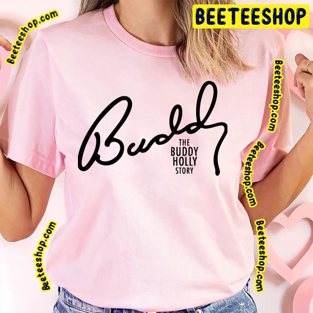 Black Text Story Buddy Holly Trending Unisex T-Shirt Black Text Story Buddy Holly Trending Unisex T-Shirt