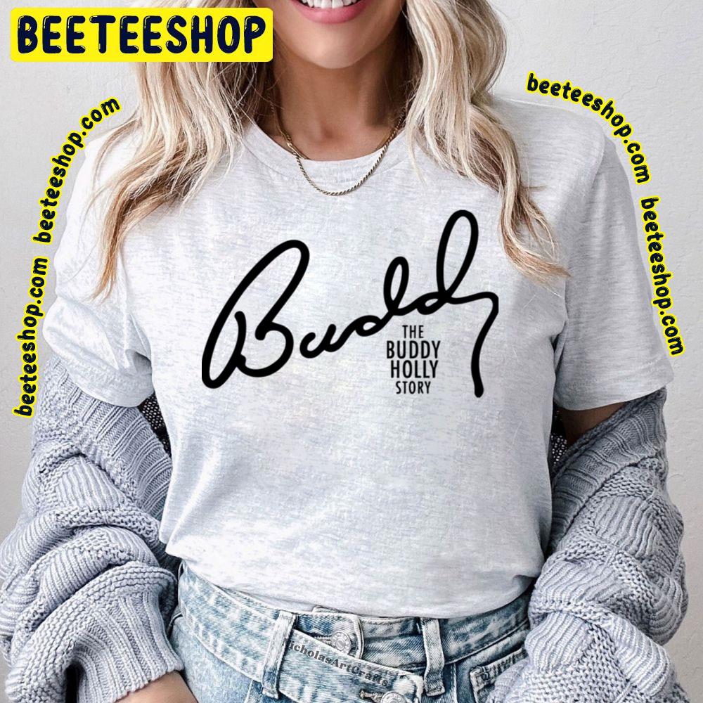 Black Text Story Buddy Holly Trending Unisex T-Shirt Black Text Story Buddy Holly Trending Unisex T-Shirt