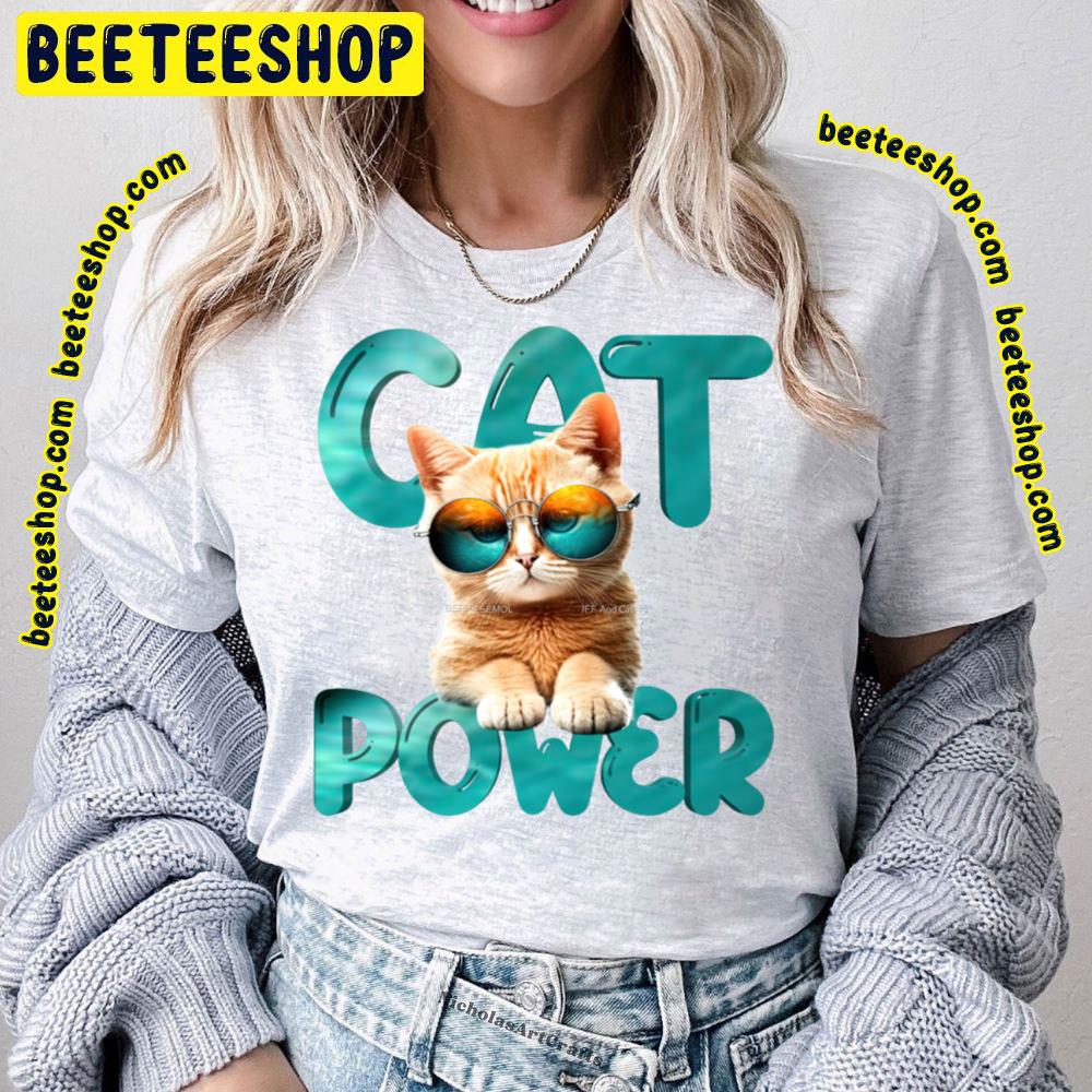 Blue Art Cat Power Trending Unisex T-Shirt Blue Art Cat Power Trending Unisex T-Shirt