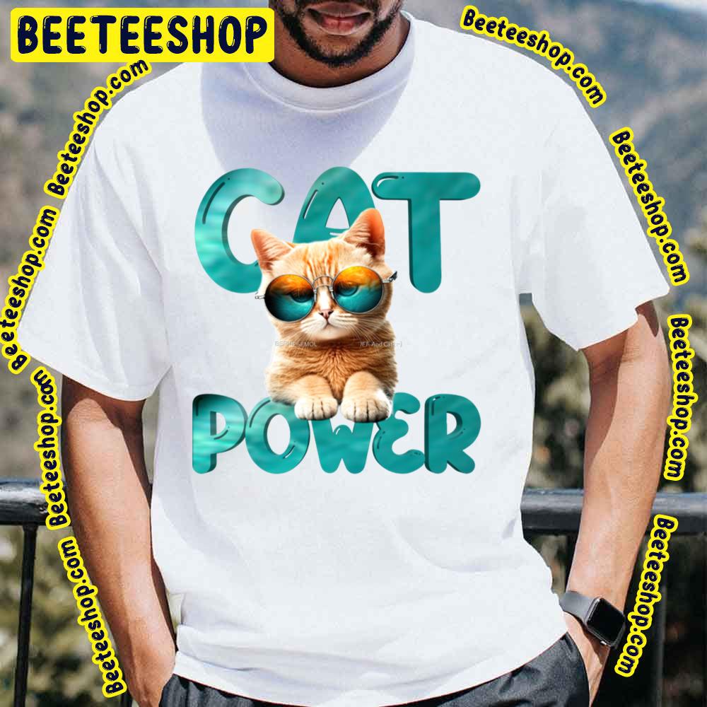 Blue Art Cat Power Trending Unisex T-Shirt Blue Art Cat Power Trending Unisex T-Shirt
