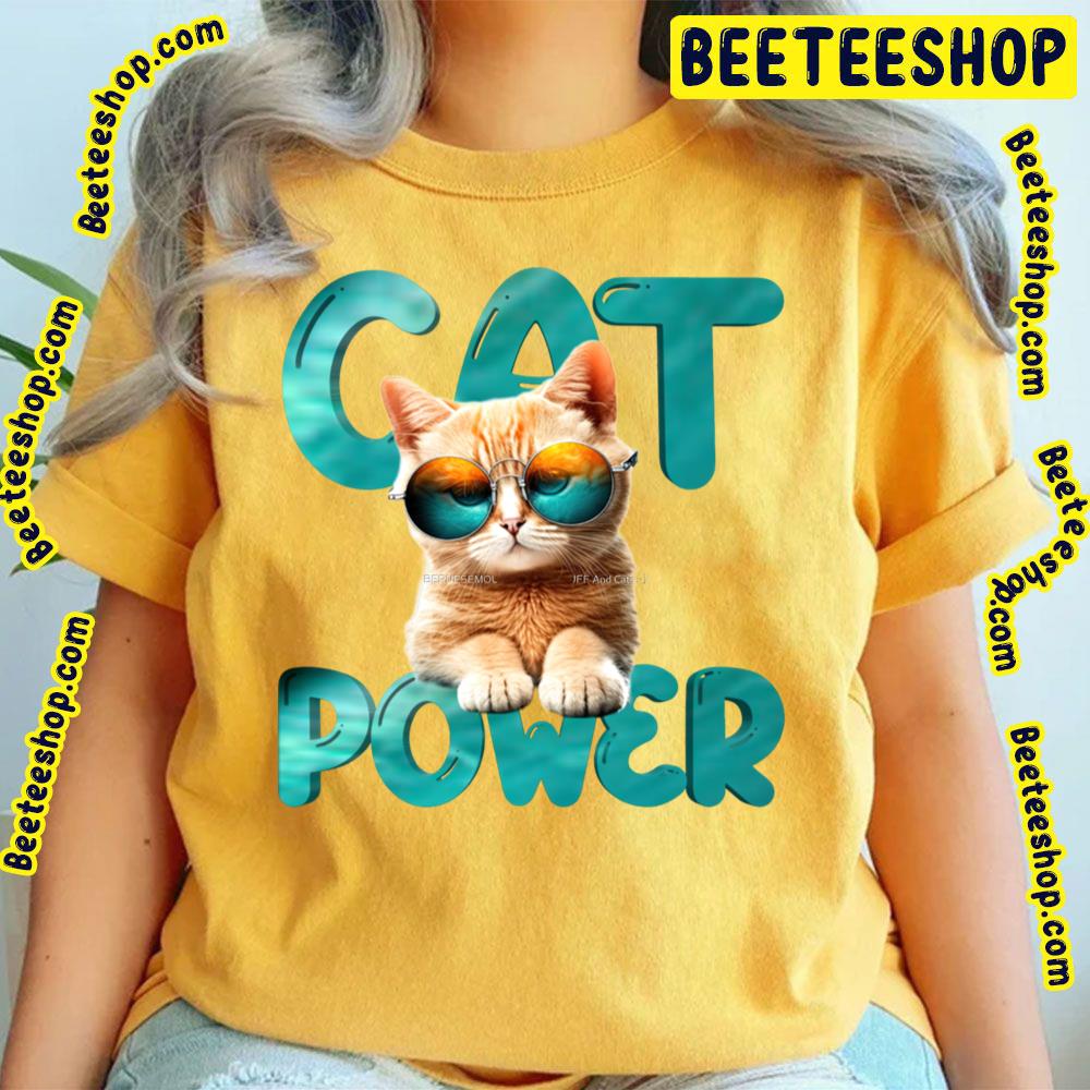 Blue Art Cat Power Trending Unisex T-Shirt Blue Art Cat Power Trending Unisex T-Shirt