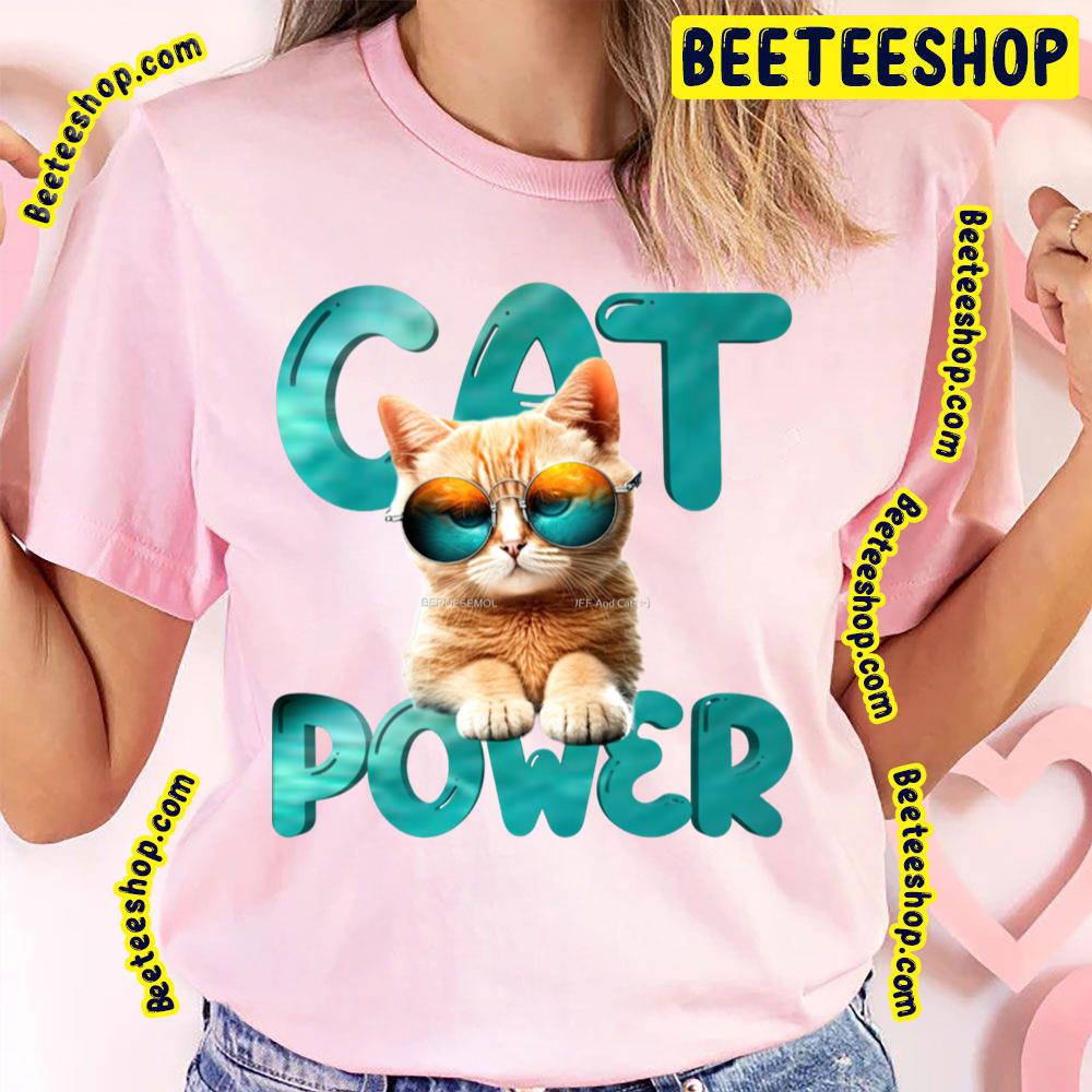 Blue Art Cat Power Trending Unisex T-Shirt Blue Art Cat Power Trending Unisex T-Shirt