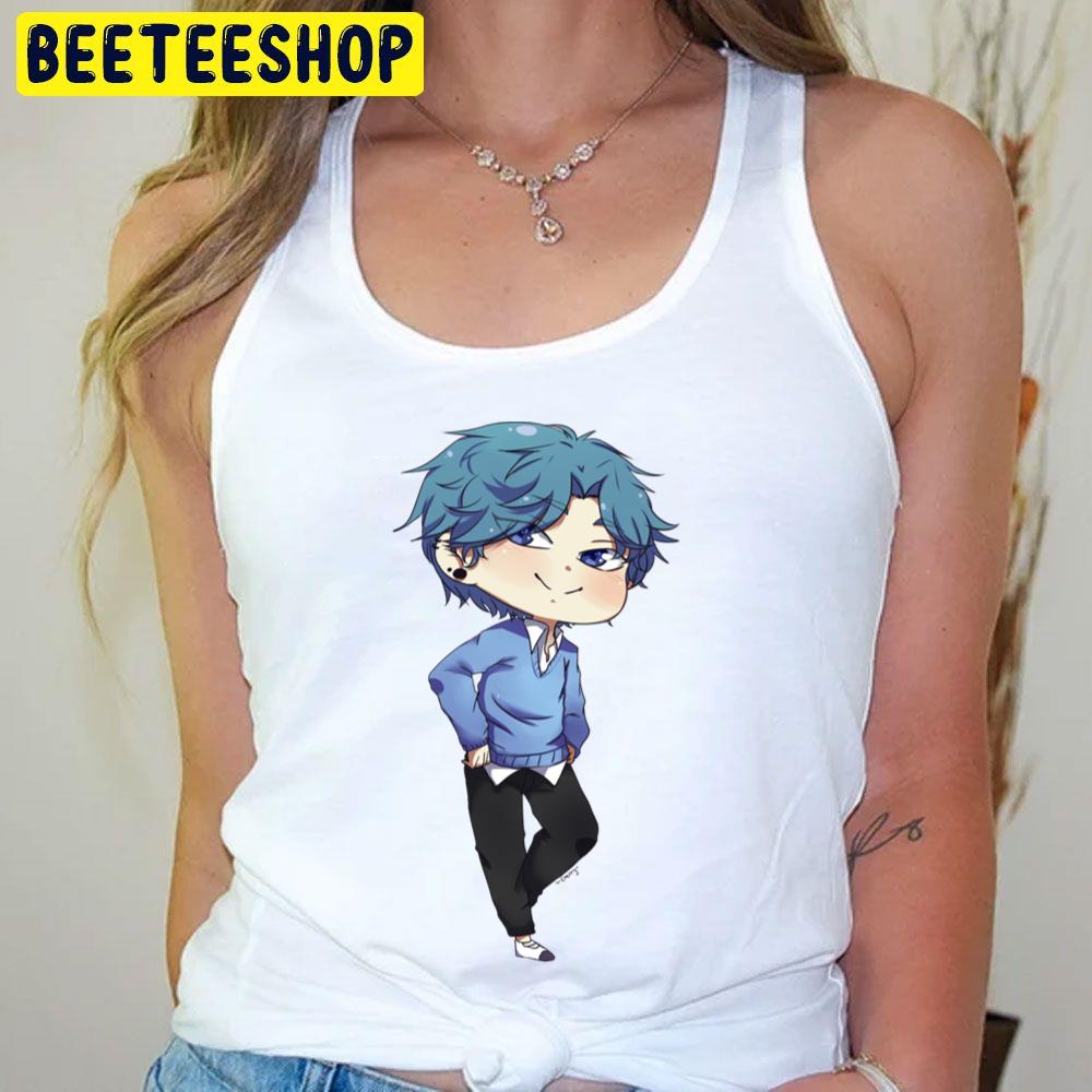 Blue Chibi Yui Tamura Yarichin Bitch Club Trending Unisex T-Shirt Blue Chibi Yui Tamura Yarichin Bitch Club Trending Unisex T-Shirt
