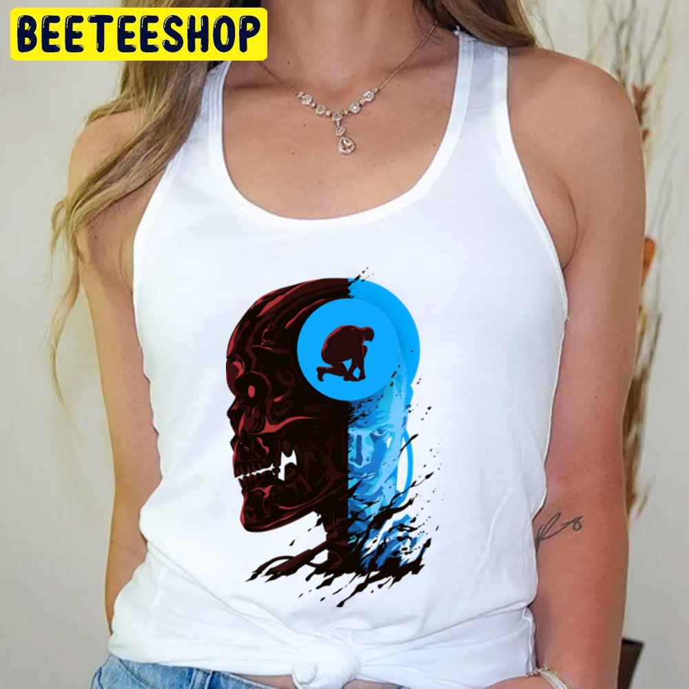 Blue Skull Terminator 2 Judgment Day Trending Unisex T-Shirt Blue Skull Terminator 2 Judgment Day Trending Unisex T-Shirt