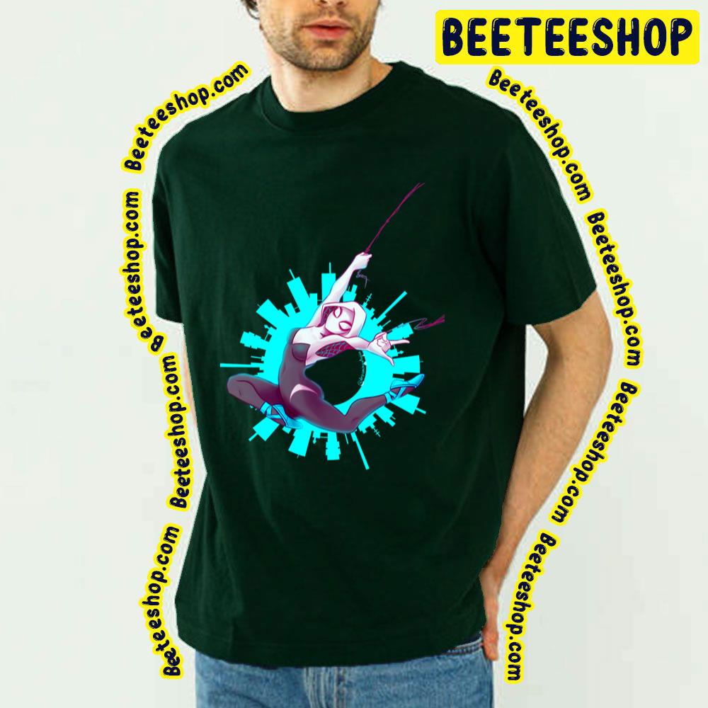 Blue Style Gwen Spiderverse Movie Trending Unisex T-Shirt Blue Style Gwen Spiderverse Movie Trending Unisex T-Shirt