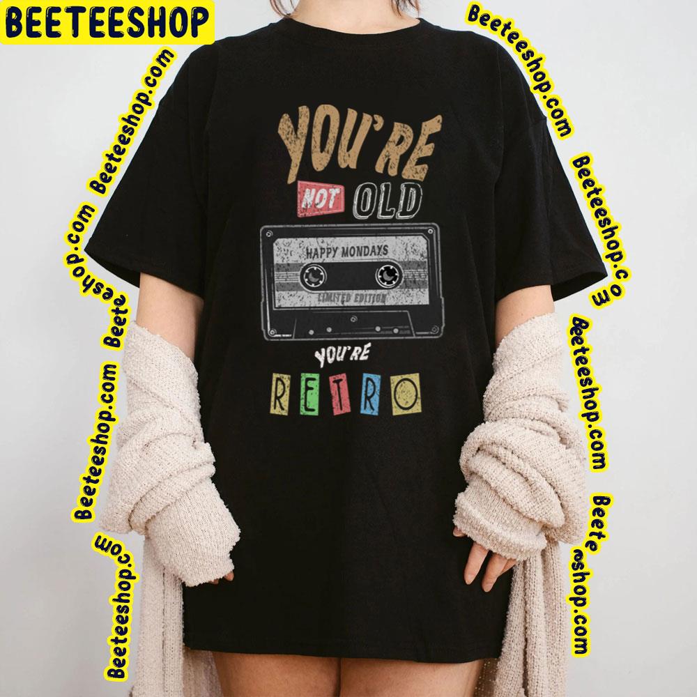 Cassette Tape Words Happy Mondays Trending Unisex T-Shirt Cassette Tape Words Happy Mondays Trending Unisex T-Shirt