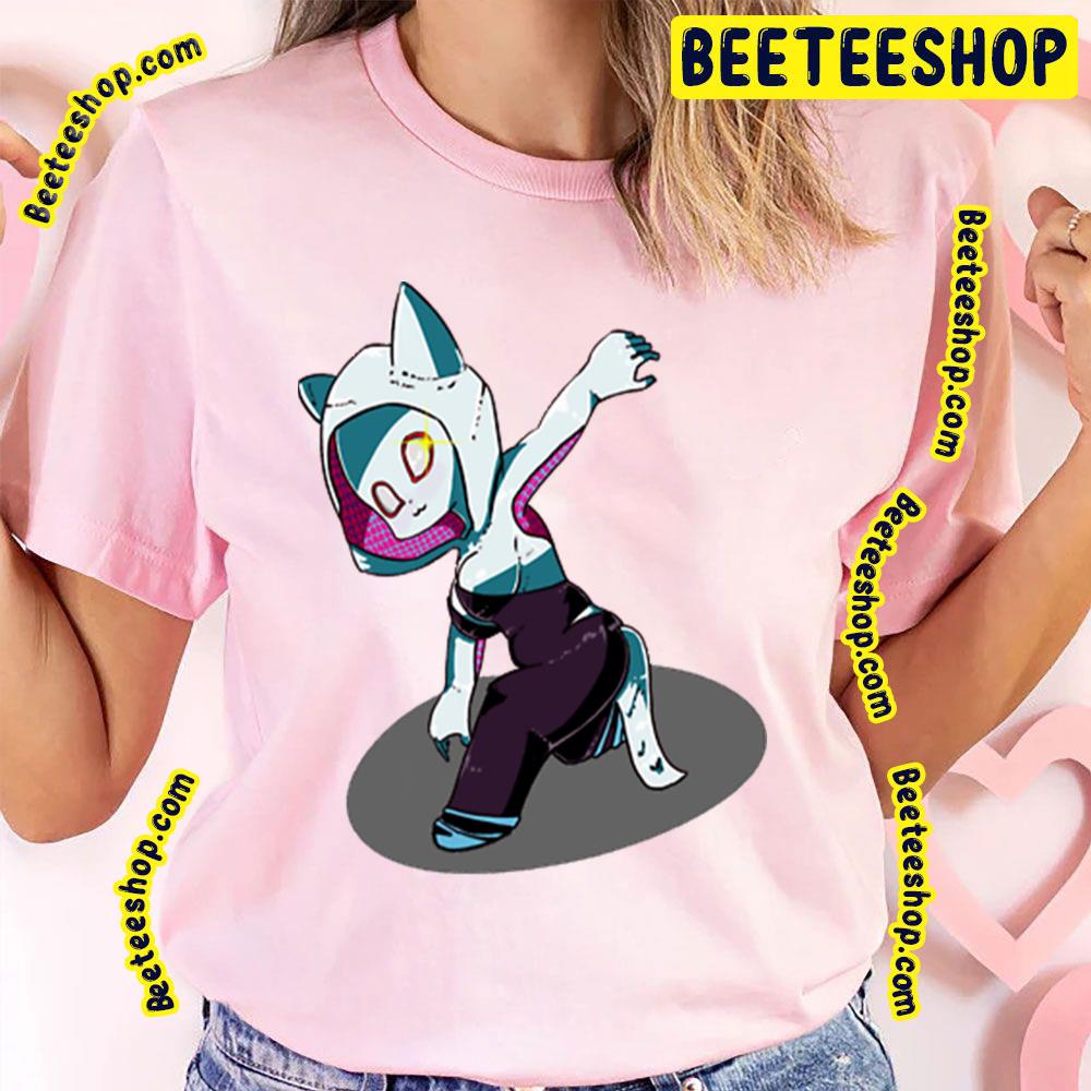 Cat Chibi Gwen Spiderverse Movie Trending Unisex T-Shirt Cat Chibi Gwen Spiderverse Movie Trending Unisex T-Shirt